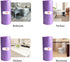 Kitchen Garbage Bags and Purple Trash Bag, 100 Counts 4 Gallon 45x60Cm Kitchen Small Trash Bags with Handles for Bathroom, Contractor Bags (100pcs...