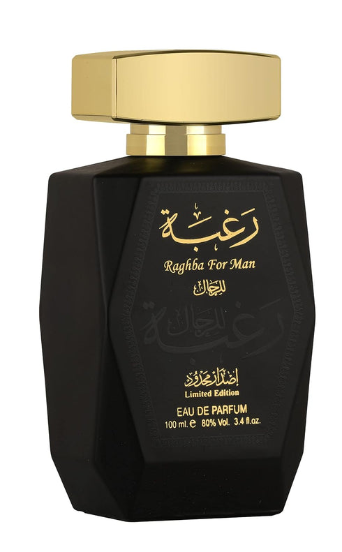 Lattafa Perfumes Raghba for Men 2 Piece Set (3.4 Ounce Eau de Parfum Spray + 1.7 Ounce Deodorant Spray)...