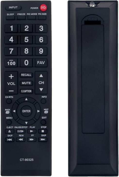 Beyution CT-90325 Replacement Remote Control Fit for Toshiba TV 32SL700A 26SL700A 22SL700A 40E200UL 32DTL 32C100UL 40E20 23L2300U1 29L1350UM 32L13...