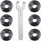 7PCS Angle Grinder Nut Angle Grinder Wrench Kit 5/8-11 Flange Metal Lock Nut for Compatible with Dewalt Milwaukee Makita193465-4 Metabo Bosch Ryob...