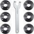 7PCS Angle Grinder Nut Angle Grinder Wrench Kit 5/8-11 Flange Metal Lock Nut for Compatible with Dewalt Milwaukee Makita193465-4 Metabo Bosch Ryob...