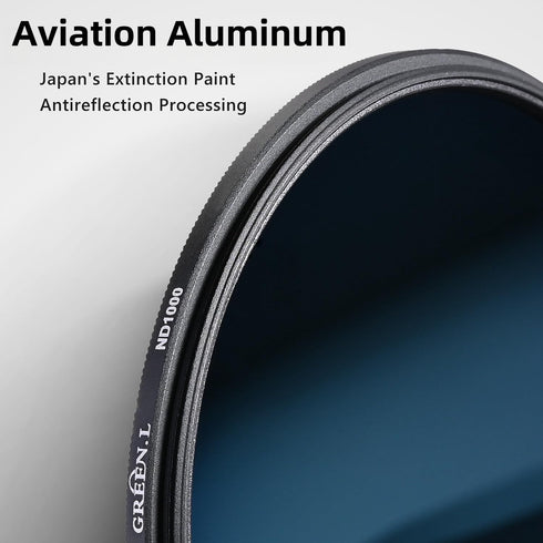 43mm ND1000 Filter, Slim 10-Stop Fixed Neutral Density ND Filter 43mm for Camera Lens...
