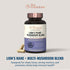 Live Conscious Lions Mane Mushroom Supplement Capsules for Brain Support w/Lion's Mane, Cordyceps, Reishi, and Turkey Tail Mushrooms - Cognitive M...