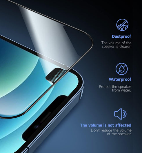 MAGIC JOHN 2 Pack for iPhone 12/iPhone 12 Pro 6.1 inch Tempered Glass Screen Protector, Auto Dust-Elimination Installation, Bubble Free, HD Clear,...