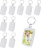 10PCS Acrylic Photo Picture Keychains Blank Photo Keyrings Double Sided Picture Holder With Split Ring Clear Personalised Diy Craft Art Projects P...