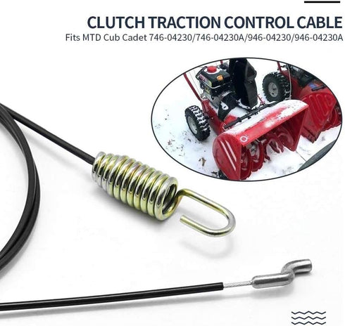 Snowblower Auger Clutch Drive Cable 746-04230 946-04230B for MTD Cub-Cadet Snow Blower Thrower 946-04230 746-04230A 946-04230A...