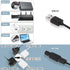 Dual 80mm Fan with 10 Speed USB 5V Fan DC 12V IPX5 Waterproof Fan PC Fan Portable Cooling Fan for Tablet TV Receiver Router DVR Xbox Greenhouse Ke...