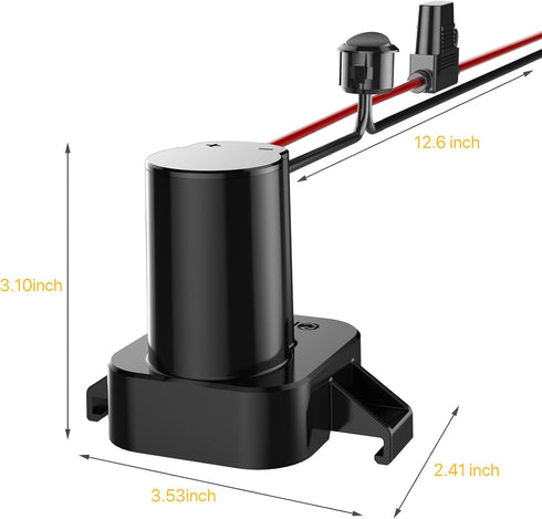 Power Wheel Adapter with Fuse & Switch, Secure Battery Adapter for Dewalt 18V XRP Lithium Battery, with 12 Gauge Wire, Good Power Convertor for DI...