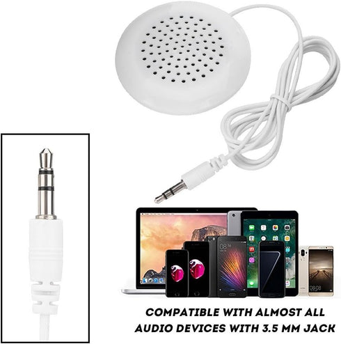 GOWENIC Portable Mini Stereo Speaker, New DIY Soft Speaker Pillow Speaker with HD and Unique Soft Sound, 3.5mm Mini Stereo Speaker for MP3 MP4 Pho...