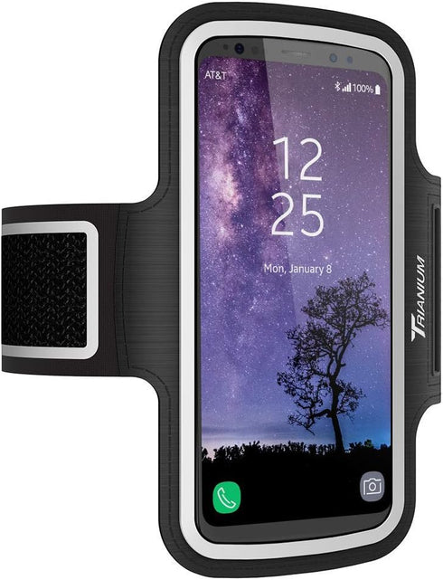 Trianium Armband, Water Resistant Large Cell Phone Armband for iPhone 12 Pro,12 Mini,11 Pro Max/Xs Max/XR/X/8 Plus, Galaxy S20/S10/S10e/S10+/Note ...