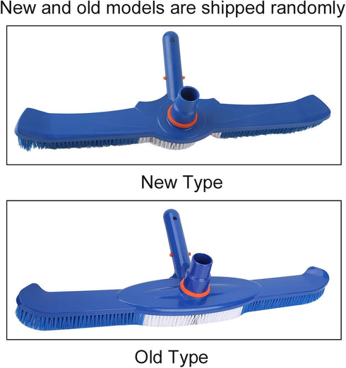 Pool Brush with Pressure Valves Pool Head Pool Brush Pool Wall and Bottom Brush 50.5 cm Blue...