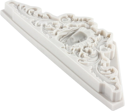 Baroque Fondant Molds Curlicues Scroll Lace Silicone Mold Relief Flower Mold Beautiful Women's Head Mold For Cake Decorating Cupcake Topper Candy ...