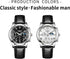 Quartz Casual Men's Watches?Genuine Leather Strap Mens Watches, Waterproof, Night Light, Calendar, Chronograph Watch for Stylish Men...