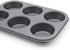 Muffin Pan 6 Cup Cupcake Baking Pan No Stick Carbon Steel Easy Clean...