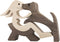 BOBO BIRD Wooden Dog Cat Family Statue, Handmade Wood Decoration, Cute Puppy, Kitty and People Statue Sculpture Ornament Collectible Figurine Craf...