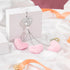 Frienda Bling Heart Diamond Car Accessories for Women, Crystal Car Rear View Mirror Charms Car Decoration Valentine's Day Gifts Lucky Hanging Inte...