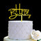 Happy Birthday Acrylic Cake Topper Decoration for Special Event (Mirror Gold)...