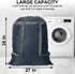 Laundry Bag Backpack, 27” x 34”Sturdy Laundry Bag with Shoulder Straps Drawstring Closure Heavy Duty Foldable Laundry Backpack for College, Travel...