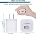 USB Charger Cube, Wall Charger Plug, AILKIN 1A 1-Port USB Power Adapter Charging Station Box for Apple iPhone AC Cargardor Wall Outlet Multi 5 Pac...