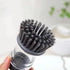 Dishwashing Brush with Soap Dispenser. Multi Functional Press Type Dishwashing Brush.for Dishwashers and Pans.Kitchen Detergent Dishwashing Brush....