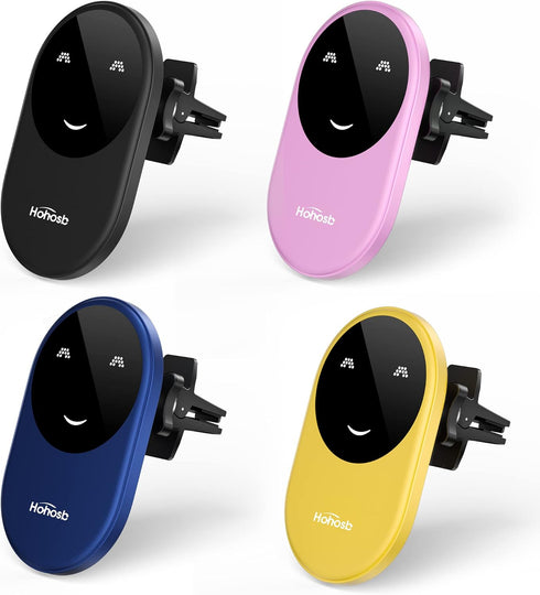 Fits Mag-Safe Car Mount Charger,Magnetic Wireless Car Charger Compatible with iPhone 14/13/12 Series,Fast Charging Auto-Alignment Air Vent Phone H...