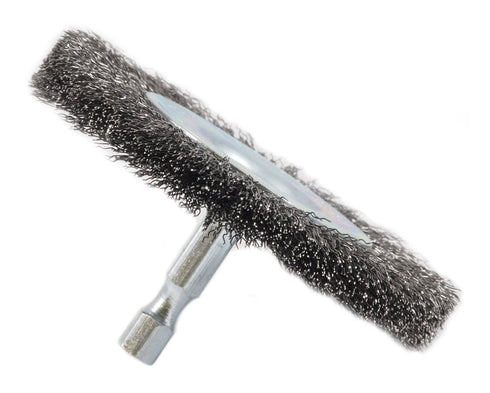 Forney 72736 Wire Wheel Brush, Fine Crimped with 1/4-Inch Hex Shank, 3-Inch-by-.008-Inch...