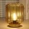 Battery Operated Lamp, Modern Table Lamp Cordless Bedside Lamps, Glass Battery Powered Lamp with LED Bulb Decorative Battery Operated Lamps for Li...
