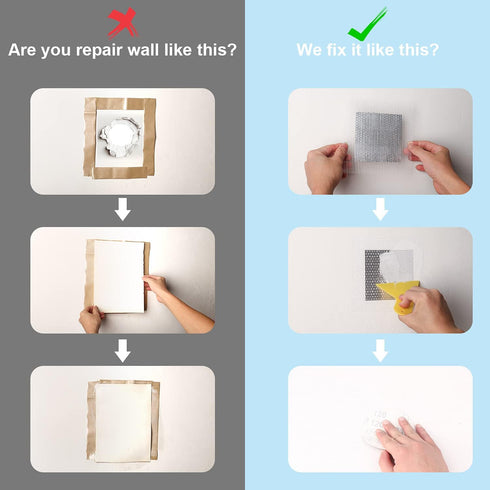 Drywall Repair Kit, Spackle Wall Repair Patch Kit,2 in,4in Wall Mending Agent Quick and Wall Surface Hole Fill Quick and Easy Solution...