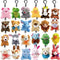 24Pack Mini Animal Plush Toy Set, Cute Animal Assortment Keychain Toys, Small Stuffed Animal Set Gifts for Kids, Christmas Stocking Stuffer, Easte...