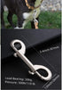 Double Ended Bolt Snaps Hook,Zinc Alloy Hook Metal Clips for Dog Leash,Key Chain,Horse Tack,Pet Feed Buckets,Garage Use, Nickel Plated, Nickel Pla...
