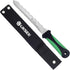 Stainless Steel Garden Knife with 7.8" Blade, Double Side Utility Sod Cutter Lawn Repair Garden Knife with Nylon Sheath (green)...