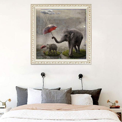 MMAHD 5D DIY Diamond Art Painting Kits for Adults Full,Elephant Full Drill Embroidery Paintings Rhinestone Pasted DIY Painting Cross Stitch Arts C...