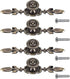 Pull Handle, Vintage Style Zinc Alloy Door Knob with Screw, Fit for Drawer Cabinet, 4-pack (Bronze)...