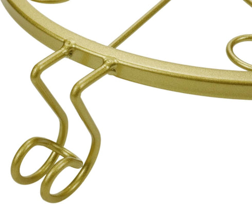 Gold Original Patented Plant Stands for Flower Pot,Round Wrought Iron Flower Planter Pot Stand, Corner Gardening Pumpkin Stand...