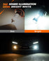 SEALIGHT H10/9145/9140 LED Fog Light Bulbs, 6000K Xenon White, 27 SMD Chips, 360-degree Illumination, Non-polarity, Pack of 2...