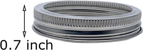 304 Stainless Steel Sprouting Lids for Wide Mouth Mason Jars and Making Organic Sprout Seeds 6 Pcs...