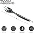 Party Essentials Disposable Heavy Duty Plastic Serving Utensils for Buffets Events Parties, 4-Sets of Spoons/Forks/Tongs, Black...
