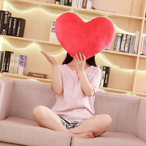 YINGGG Cute Plush Red Heart Pillow Love Pillow Cushion Toy Throw Pillows for Kids' Friends Fit for Living Heart Throw Decorative Pillows...