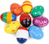 MCPINKY 9PCS Easter Wooden Percussion Musical Eggs,Maracas Egg Shakers Colorful Musical Easter Props Halloween Props for Party Easter Halloween...