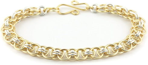 Weave Got Maille Helm Chain Maille Bracelet Kit, Gold and Silver...