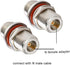 XRDS -RF 2PCS N Female to N Female Bulkhead Connector Coax Bulkhead Connector...