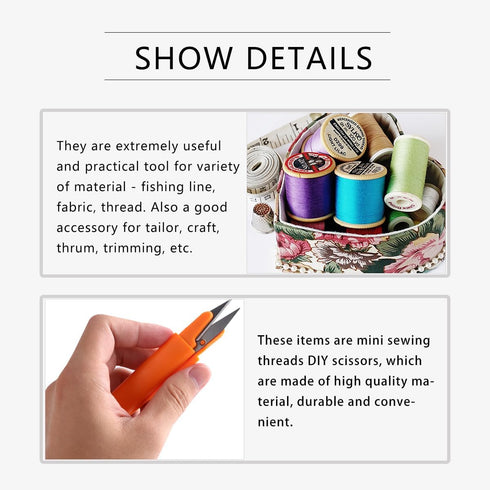 PRETYZOOM 4Pcs Office Cutting Tools Stainless Steel Sewing Scissors with Cap Small Embroidery Clippers Cross Snips Thread Cloth Cutters DIY Suppli...