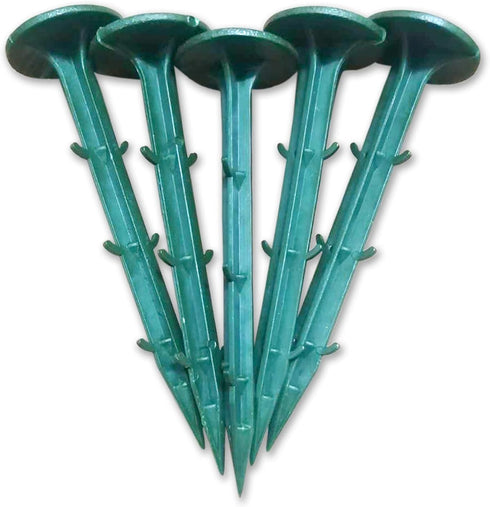 4.3-Inch High Plastic Strength Anchors Landscape Anchoring Spikes - 60 Pieces Garden Stakes, for Landscape Edges, Fixed Fences, Lawns, Tarpaulins,...