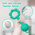 Teething Toys for Babies 0-6 Months, Baby Rattles 6 to 12 Months, 2-in-1 Rattle and Teether Toy for Soothing Sore Gums and Keeps Little Ones Enter...