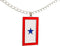 Blue Star Service Flag Necklace – Blue Star Mom Pendant– One, Two & Three Stars – Message Card...