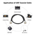 RG8x Jumper Cable 2ft,3 Pack CB Coax Cable PL259 UHF Connector 50 ohm Low Loss for Ham Radio,Antenna Analyzer,Dummy Load,SWR Meter...
