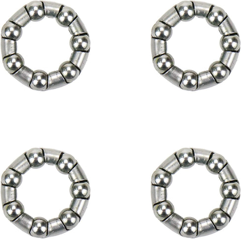 4 Pcs 20.5mm-7Balls Front Wheel Hub Steel Ball Bearing Retainer Cages Crank Bearings Bead Holder for MTB Bike...