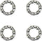 4 Pcs 20.5mm-7Balls Front Wheel Hub Steel Ball Bearing Retainer Cages Crank Bearings Bead Holder for MTB Bike...