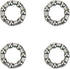 4 Pcs 20.5mm-7Balls Front Wheel Hub Steel Ball Bearing Retainer Cages Crank Bearings Bead Holder for MTB Bike...