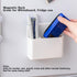 2 Pcs Magnetic Marker Holder Wall Mount Marker Caddy Pencil Holder for Dry Erase Whiteboard Fridge, Self Adhesive Marker Pen Holder for Home Offic...